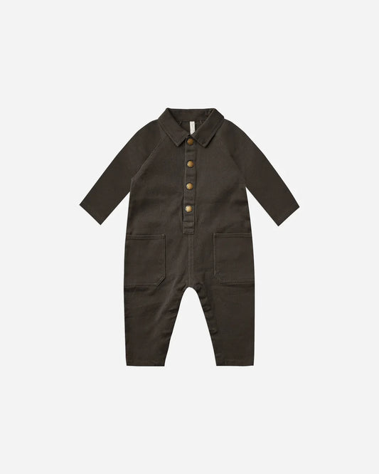 snap jumpsuit || vintage black