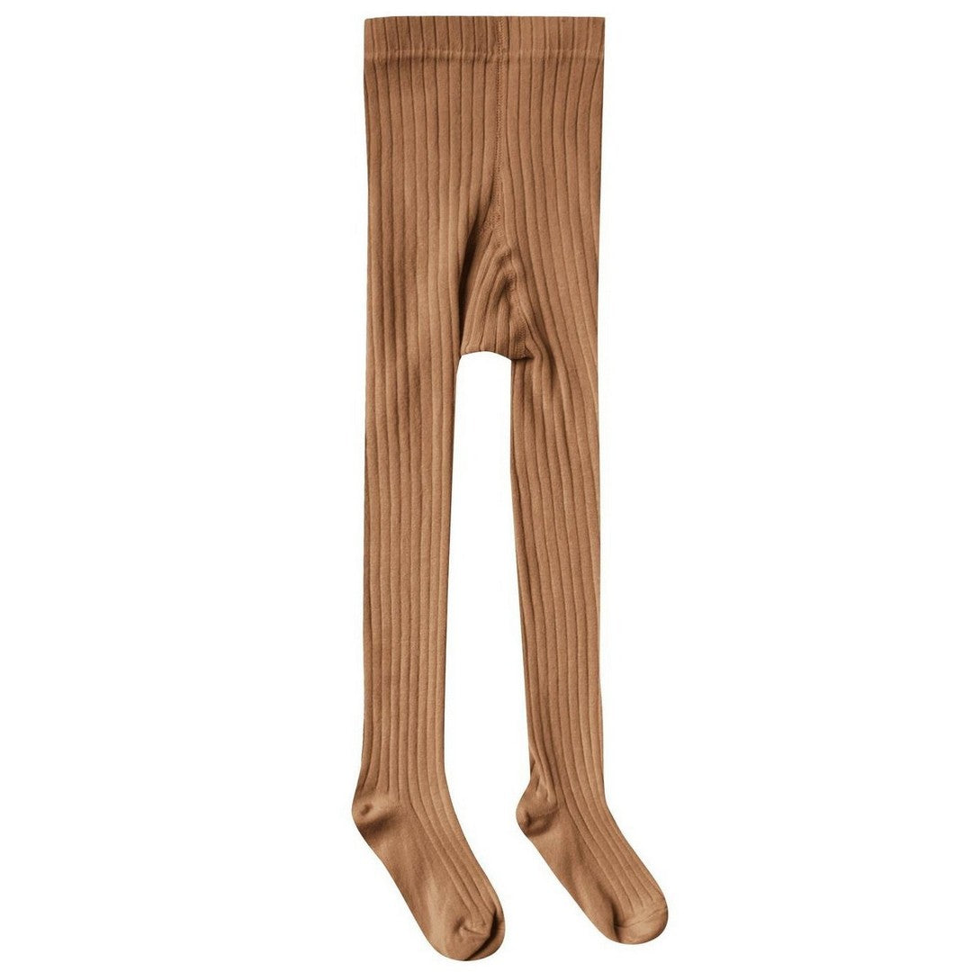 solid ribbed tights