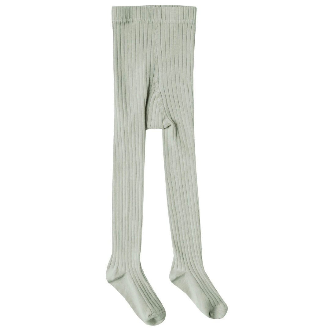 solid ribbed tights