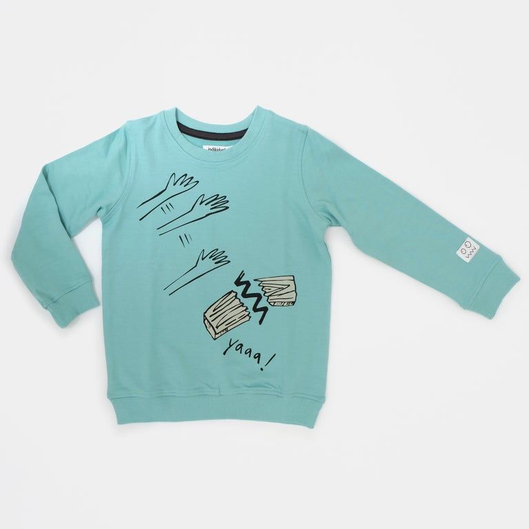sweater with hi ya print